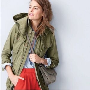Olive Green J Crew Women’s Utility Jacket